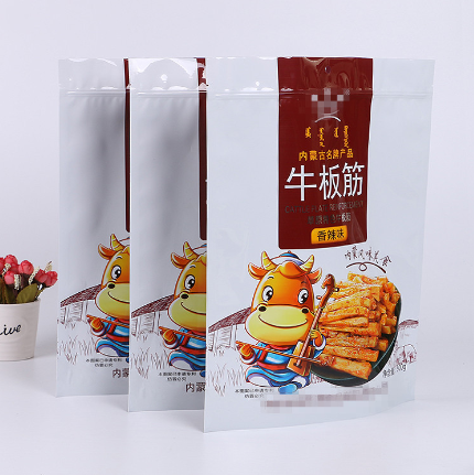 辣條休閑食品袋 牛板筋食品級(jí)塑料包裝袋 地瓜干零食八邊封包裝袋