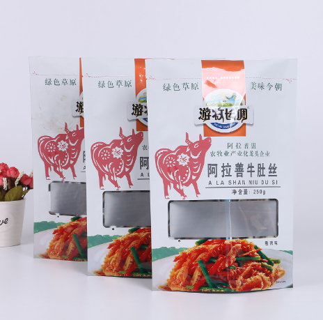 休閑食品包裝袋 牛肚絲包裝袋 牛肉干食品級(jí)塑料自封袋